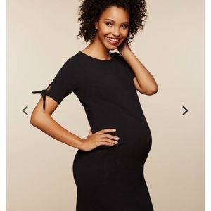 Motherhood Maternity Tie Sleeve Dress